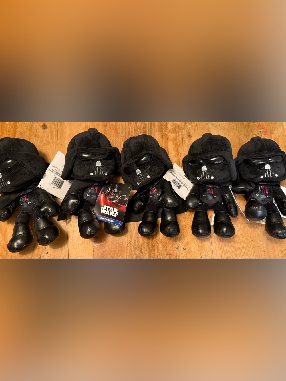 (5) Dart Vader Plush Doll 9 inches Star Wars